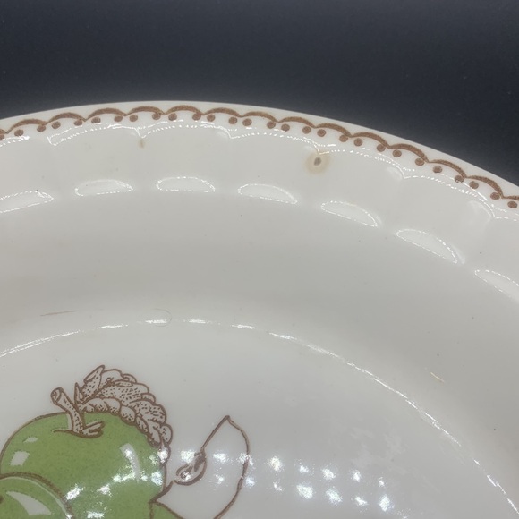 Vintage 1983 Royal China Co. Apple Pie 10” Pie Pan - Picture 5 of 14